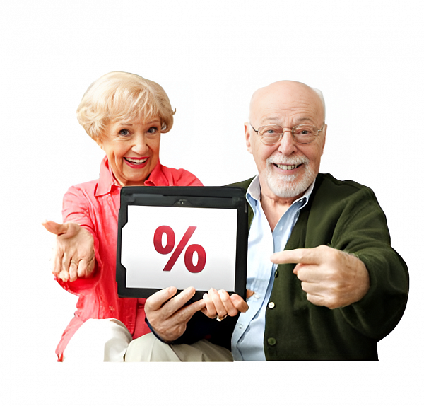 Реальная скидка 5% пенсионерам